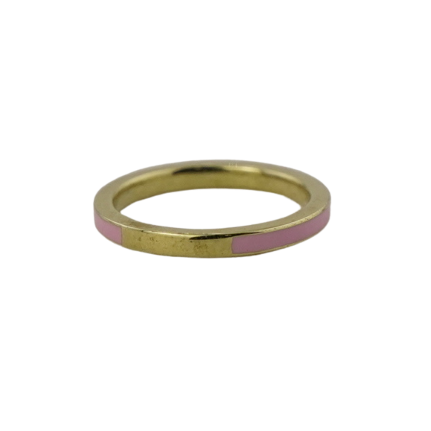 Pink Enamel Band Ring