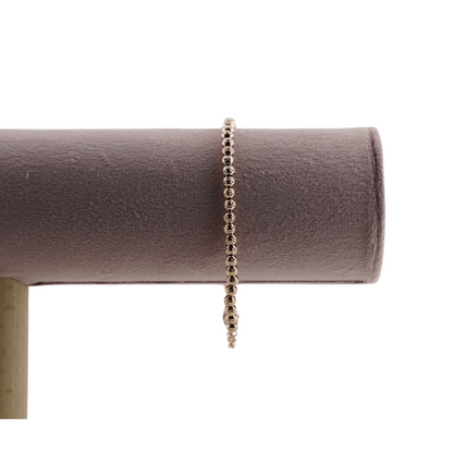 Delicate Sterling Silver Beaded Bracelet