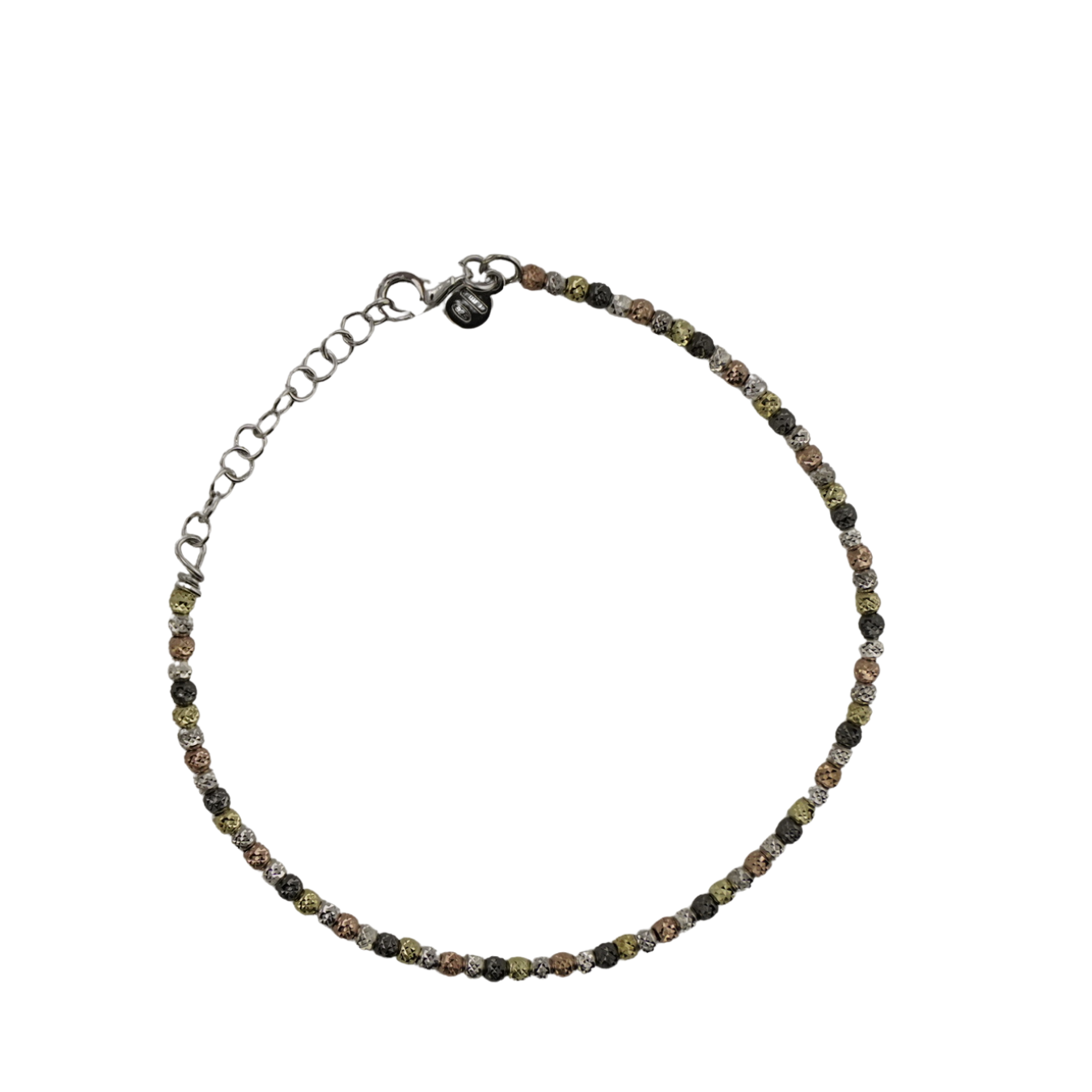 Mixed Metal Seed Bead Bracelet