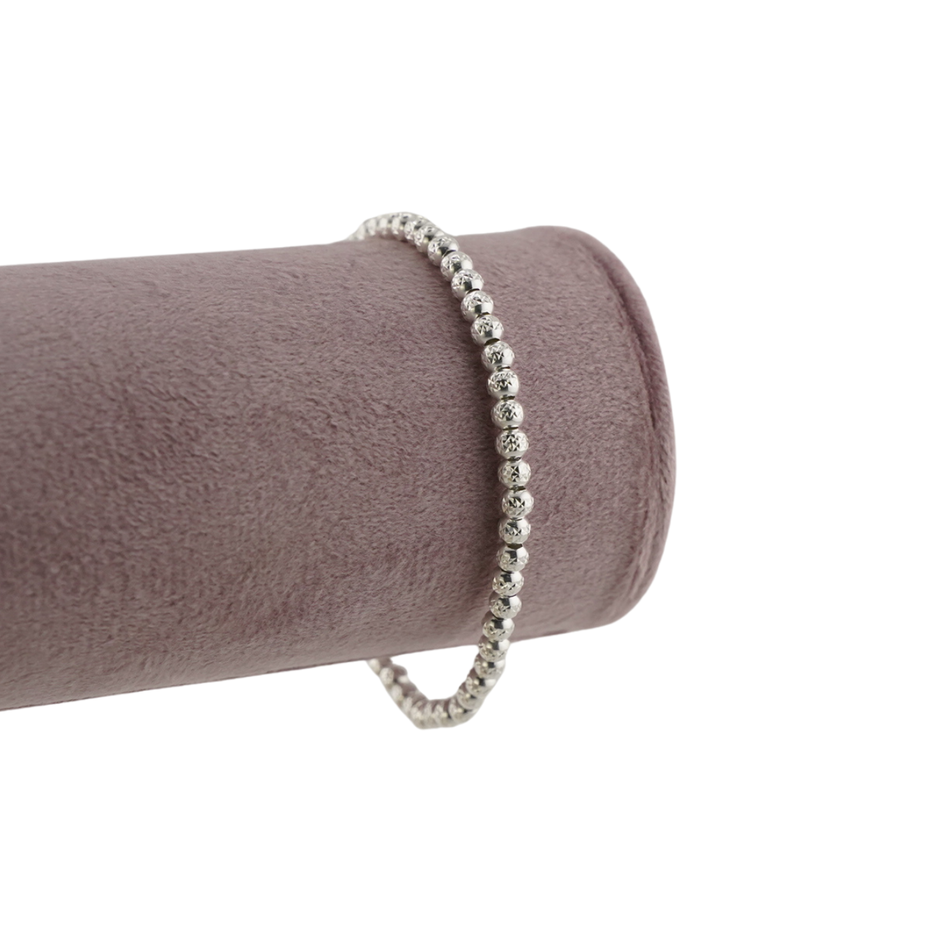 Sterling Silver Textured Bead Bracelet