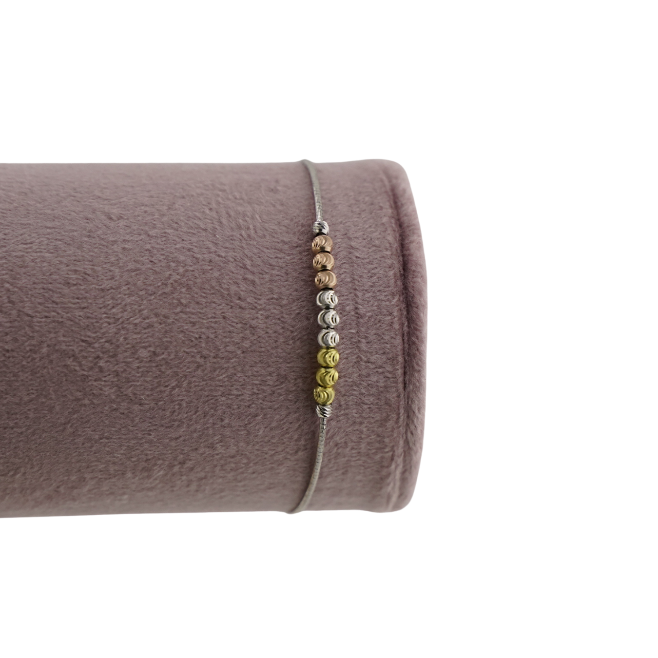 Dreifarbiges Perlen-Kabelarmband