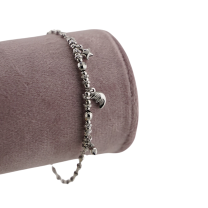 Celestial Trio Charm Bead Bracelet
