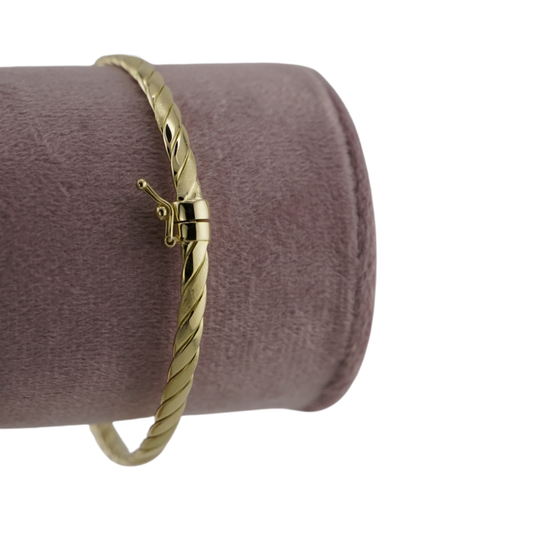 Twisted Rope Bangle Bracelet