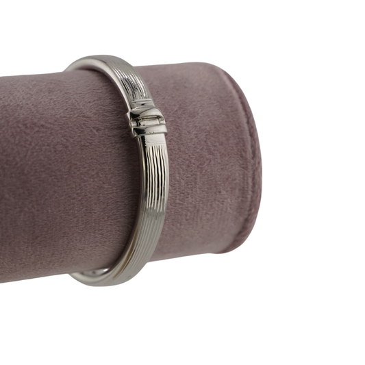 extured Wide Bangle Bracelet
