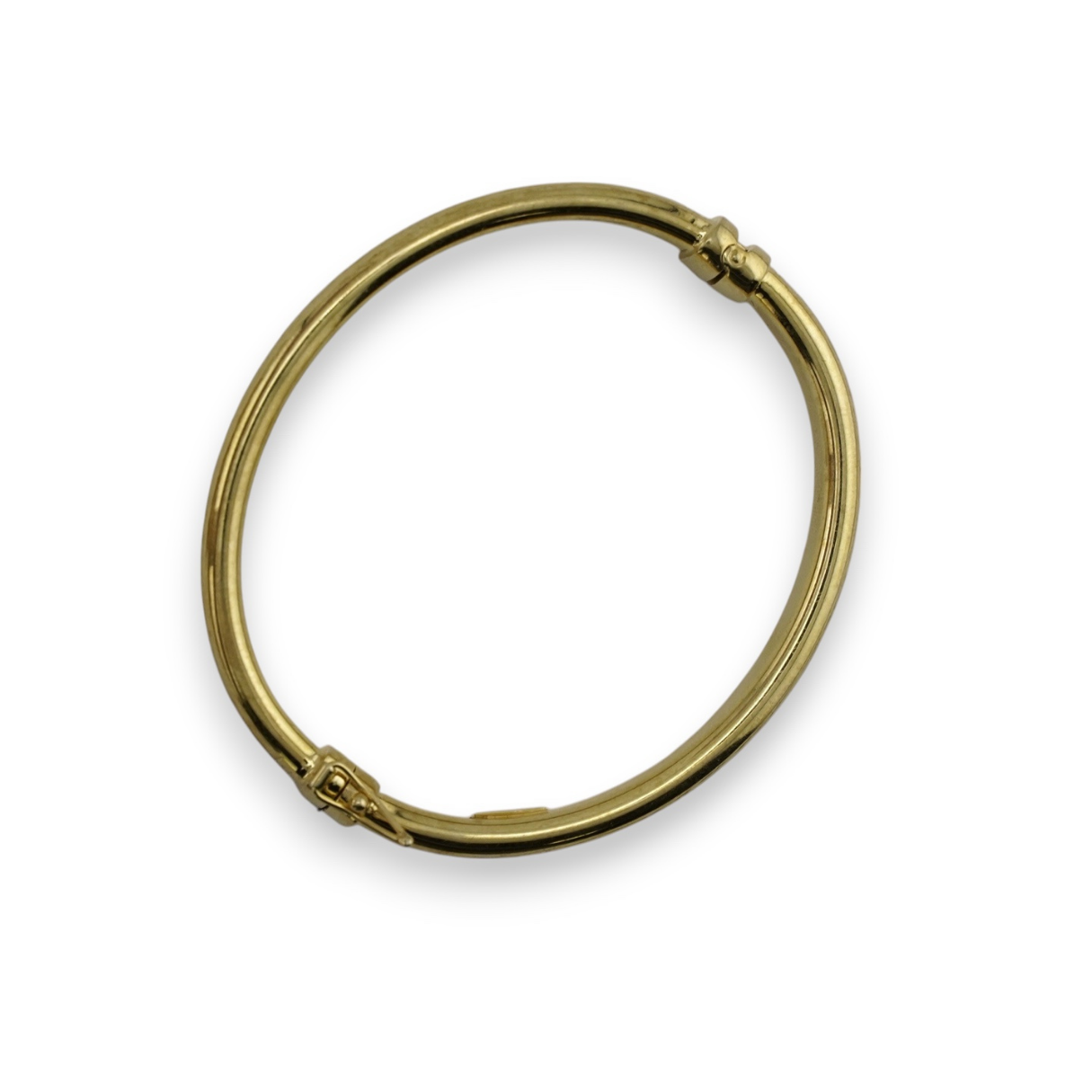 Textured Gold Hinged Bracelet