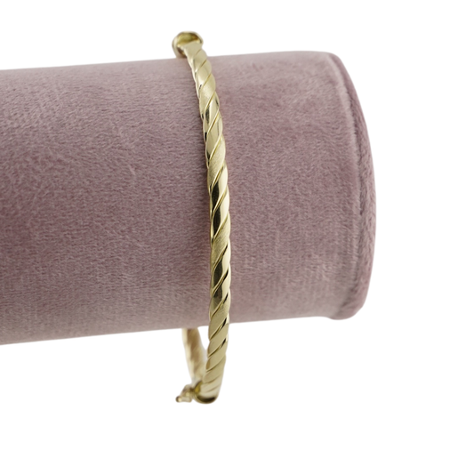 Gold Plated Rope Twist Bracelet