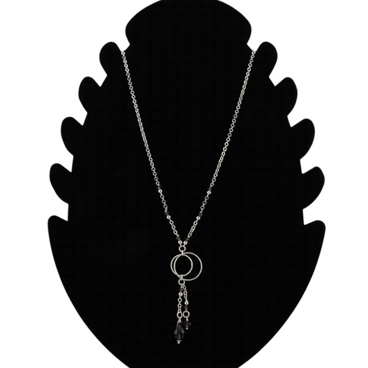 Orbit Crystal Drop Necklace
