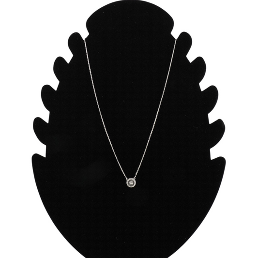 Sparkling Halo Pendant Necklace