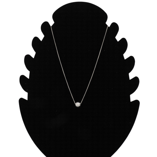 Pave Sphere Pendant Necklace