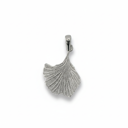 Sterling Silver Ginkgo Leaf Pendant
