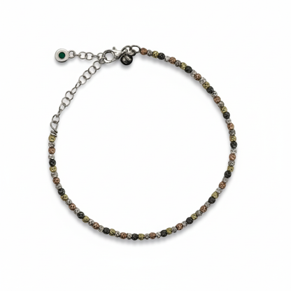Mixed Metal Seed Bead Bracelet